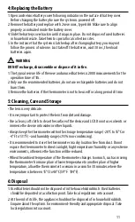 Preview for 13 page of Vicks VNT275CA Owner'S Manual