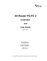 Предварительный просмотр 1 страницы Vicom Systems FC-FC3 Installation And User Manual