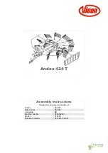 Vicon Andex 424 T Assembly Instructions Manual preview