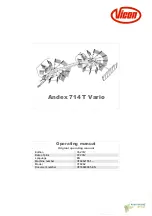 Preview for 1 page of Vicon Andex 714 T Vario Operating Manual