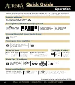 Preview for 8 page of Vicon AURORA 2000 Quick Manual