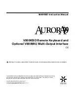 Preview for 2 page of Vicon Aurora 99 V800KBD Instruction Manual