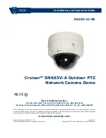 Vicon Cruiser SN663V-A Installation And Operation Manual preview