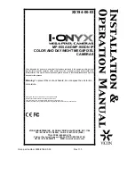 Preview for 1 page of Vicon I-Onyx MP-955 Installation & Operation Manual