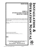 Предварительный просмотр 1 страницы Vicon i-onyx MP-980DN Installation & Operating Instructions Manual