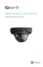 Vicon IQeye Alliance-mini Series Installation And Operating Instructions Manual preview