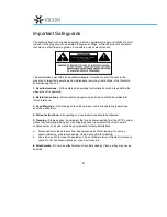 Preview for 4 page of Vicon kollector KOL-8000 Operation Manual