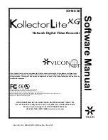 Vicon KollectorLite XG Software Manual preview