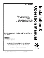 Vicon KTX-4 Installation & Operation Manual preview