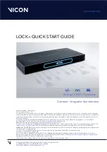 Vicon LOCK+ Quick Start Manual preview