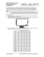 Preview for 1 page of Vicon Matrix 44 V4410S-1 Manual