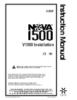 Vicon NOVA 1500 Instruction Manual preview