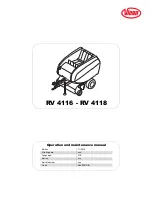 Vicon RV 4116 Operation And Maintenance Manual preview