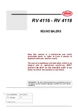 Preview for 3 page of Vicon RV 4116 Operation And Maintenance Manual