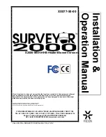 Предварительный просмотр 1 страницы Vicon S2000-MSH-HHB Surveyor 2000 Installation & Operation Manual