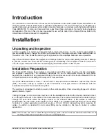 Preview for 5 page of Vicon SVFT-UWM Installation & Operation Manual