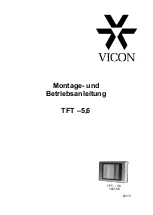 Vicon TFT-5,6 Installation And Operation Manual preview