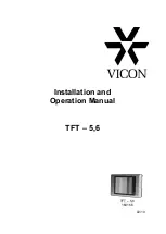 Preview for 9 page of Vicon TFT-5,6 Installation And Operation Manual