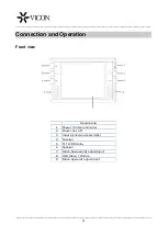 Preview for 12 page of Vicon TFT-5,6 Installation And Operation Manual