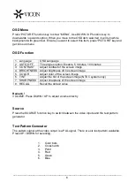 Preview for 14 page of Vicon TFT-5,6 Installation And Operation Manual