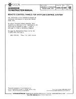 Preview for 24 page of Vicon V1200X-FP Instructions For Installation And Operation Manual