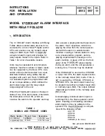 Preview for 1 page of Vicon V1300X-IAF Instructions For Installation And Operation Manual