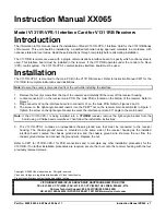 Vicon V1311R-VPS-1 Instruction Manual preview