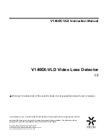 Vicon V1400X-VLD Instruction Manual preview