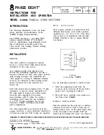 Preview for 1 page of Vicon V1404L Instructions For Installation And Operation