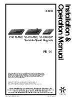 Vicon V1410X-DVC Installation & Operation Manual preview