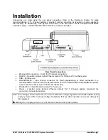 Предварительный просмотр 9 страницы Vicon v1500x sccs 1 Installation & Operation Manual