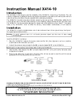 Preview for 1 page of Vicon V235GLTA-1 Instruction Manual