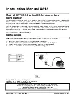 Preview for 1 page of Vicon V3.5-8VF-CS-G-4 Instruction Manual