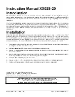 Preview for 1 page of Vicon V4-H-P Instruction Manual