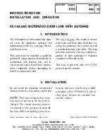 Preview for 1 page of Vicon V5.7-34.2AC Instructions For Installation And Operation Manual