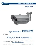 Предварительный просмотр 1 страницы Vicon V660B-312IR Installation And Operation Manual