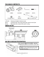 Предварительный просмотр 7 страницы Vicon V660B-312IR Installation And Operation Manual