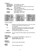 Предварительный просмотр 17 страницы Vicon V660B-312IR Installation And Operation Manual