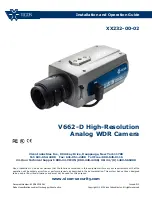 Preview for 1 page of Vicon V662-D Installation And Operation Manual