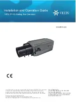 Предварительный просмотр 1 страницы Vicon V672-W Installation And Operation Manual