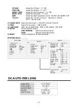 Preview for 18 page of Vicon V672V Installation And Operation Manual