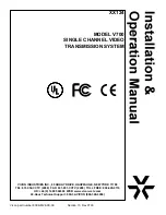 Vicon V700 Installation & Operation Manual preview
