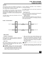 Preview for 5 page of Vicon V702R-R Installation And Operation Manual