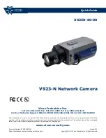 Предварительный просмотр 1 страницы Vicon V923-N Quick Manual