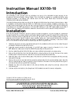 Preview for 1 page of Vicon V926-PHS Instruction Manual