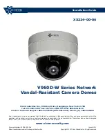 Предварительный просмотр 1 страницы Vicon V960D-W Series Installation Manual