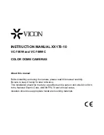 Предварительный просмотр 1 страницы Vicon VC-700W Instruction Manual