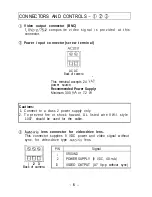 Preview for 6 page of Vicon VC2500-DSP Installating And Operation Manual