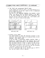 Предварительный просмотр 9 страницы Vicon VC2500-DSP Installating And Operation Manual