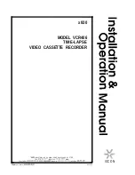 Preview for 1 page of Vicon VCR406 Installation & Operation Manual